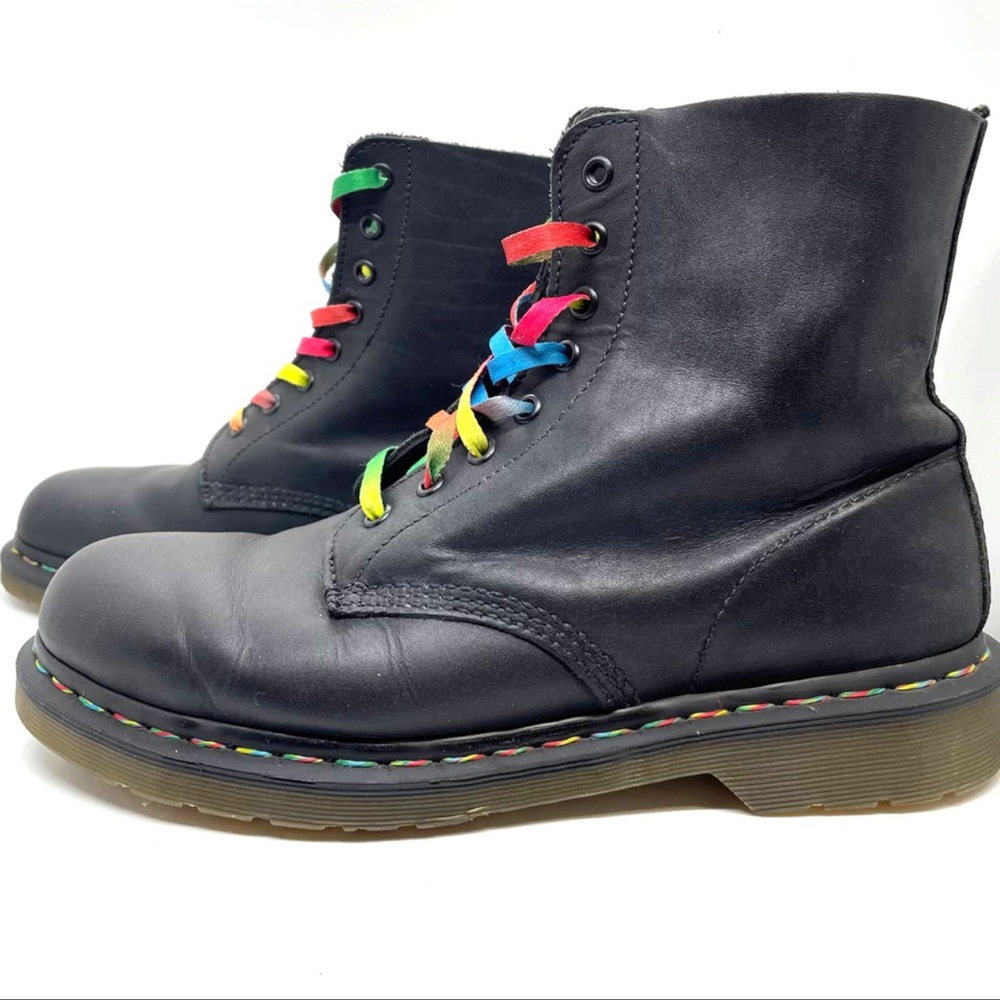 Dr. Martens Pascal Rainbow Combat Boots Style 146… - image 5
